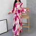 Elegant Bohemian Summer Maxi Dress for Women Lightweight Breathable Floral Print for Beach Travel Casual Wear_ecoleips.com