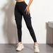 Women's Clothing Women's High-Waisted Slim Fit Fitness Pants Style Stretchy Tight Cropped Length Lifted Buttock Suitable For Commuting_ecoleips.com