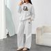 Women's Clothing Fashion Trendy Casual Women's Hoodie Sweatshirt Set Wide Leg Pants Straight Leg Pants American Autumn Winter Hot Selling_ecoleips.com