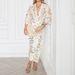 Voya Women's 2026 Spring New Elegant Commuting Loose Printed Shirt Long Sleeve Set Fashionable_ecoleips.com