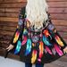 New Women's Retro Cardigan Mid-Length Feather Coat Style Outerwear_ecoleips.com