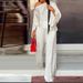 Women's Clothing New Fashion Casual Suits For Women Elastic Cotton Wide Leg Pants Two Piece Suits In Stock_ecoleips.com