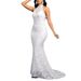 Women’s Clothing spring backless new style solid color trailing elegant slim party women's evening dress_ecoleips.com
