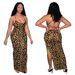 Women's Clothing Summer Sexy Leopard Print Strappy Bustier Backless Dress For Women Fashion For Formal & Casual For Women_ecoleips.com