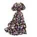 Women's Slimming Waist Super Fairy Temperament V-neck Floral Dress_ecoleips.com