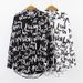 Unisex Harajuku Letter Graffiti Print Long Sleeve Shirt Mid-Length Collared Top For Spring Summer 2020_ecoleips.com