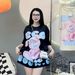 Petite Women's Slimming Casual Fashionable Sporty Two Piece Summer Outfit Short Sleeved Top With Short Shorts Set_ecoleips.com