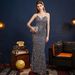 Women’s Clothing Evening dress for women, elegant lady, high end party, heavy sequins, sexy and slim long suspender dress_ecoleips.com