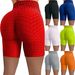 Women's Clothing High Waist Hip Sports Jacquard Bubble Yoga Pants Five Point Elastic Large Size Shorts For Women_ecoleips.com