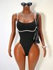 Women's Solid Color Backless Sexy Suspender Jumpsuit 2026 European And American CNew Bodysuit_ecoleips.com