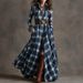 Women's Clothing Plus Size French Retro Plaid Slimming Dress Irregular New European American Style Women's Clothing_ecoleips.com