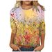 Cross-border 2026 New European And American Women's Fashion Round Neck Three-quarter Sleeve Loose_ecoleips.com