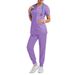 Dentist Surgical Gown Female Split Wash Clothes Suit Nursing Work Clothes Elastic Quick Drying Hospital Nurse Uniform Thin_ecoleips.com