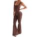 2025 European And American Style Summer New Leopard Print Sexy V Neck Backless Slim Halter Neck Jumpsuit Wholesale_ecoleips.com