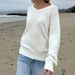 Diyun European And American Fashion Casual Solid Color Base Sweater Knitted Women's Clothing 2025 Autumn_ecoleips.com