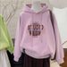 Autumn Winter New Pure Cotton Hooded Sweatshirt For Women Silver Fox Fleece Thickened High-end Loose Trendy Ins Lazy_ecoleips.com