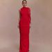 Elegant High-Waisted Sleeveless Evening Dress – Fall Vintage Bodycon Long Dress For Women (Beige, Red, Light Pink)_ecoleips.com