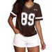 Summer New INS Simple Street Versatile Casual Loose Letter Printed Short Sleeved T-shirt For Women_ecoleips.com