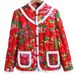 girl Internet Celebrity Northeastern Large Jacket Retro Button Ethnic Style Half-Zip Thick Slim Fit Mom Small Floral Cotton_ecoleips.com