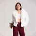 Faux Fox Fur Jacket Women's Winter Coat Short Padded Faux Fur Coat With Notched Lapel, Warm Fluffy Outerwear (Multiple Colors & Sizes)_ecoleips.com
