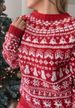 girl 2024 Autumn Winter Cross-Border Women's Christmas European American Knitted Half-High Round Neck Pullover Printed_ecoleips.com