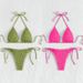 Women's Halter Neck Bikini Swimsuit Lace Up High Waist Two Piece Sexy Relaxed Everyday Wear Comfortable Feshion_ecoleips.com