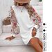 Women's round Neck Lace Dress Long Sleeve Spring Summer New Clothing_ecoleips.com