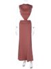 Mozision Cutout Backless Sexy Maxi Dress Women Elegant High Neck Sleeveless Ruched Bodycon Club Party Beach Long Dress Female_ecoleips.com