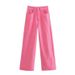 Women's Clothing Straight High Waist Jeans For Female Students New Loose Retro Wide Style Mopping Pants Trend_ecoleips.com
