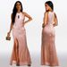 Women's Clothing Fashion Temperament Sexy Sequined Slit Dress C7273_ecoleips.com