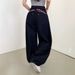 Korean Style Women's Loose Wide Leg Jeans – Pink Letter Embroidery & Retro Wash (S-L)_ecoleips.com