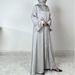 Verve 4634 New Fashion Shiny Sequin Strip Outer Robe Long Dress Set_ecoleips.com