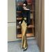 2025 Summer New Light Youthful Elegant Irregular Top Shirt Satin Mermaid Half Skirt Two-Piece Set For Women_ecoleips.com