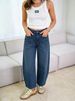 Women's Distressed Relaxed Fit Jeans – Vintage Washed High Waist Wide Leg Denim Pants (Dark Brown/Navy/Army Green, S/M/L/XL/XXL)_ecoleips.com