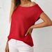 Cross-border European American Style Solid Color Off-shoulder Spring-summer Versatile Sweater, Loose Slimming, Pullover_ecoleips.com