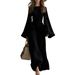 independent Site European And American Hot-selling Cross-border 2025 Western Cowboy Style Slim-fit Bell-sleeve_ecoleips.com