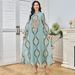 Women’s Clothing New Collar Flower Sequined Skirt Light Luxury Celebrity Party Dress Long Skirt Muslim_ecoleips.com