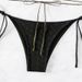 Women's Sexy Solid Color Bikini Set - European & American Style High Waist Swimsuit For Beach & Hot Spring_ecoleips.com