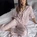 European And American Autumn New Leopard Print Loose Soft Comfortable Pure Cotton Heart Pajama Set Cross-Border_ecoleips.com