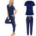 Women's Clothing Beauty Pet Dentist Short Sleeved Hand Scrubs Work Clothes Medical Nursing Clothes Hand Washing Clothes Split Suit_ecoleips.com