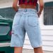 Women's Clothing High Waist Slim Loose Chain Straight Jeans Horse_ecoleips.com