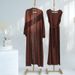 2025 Muslim Long Sleeve Coat Round Neck Sleeveless Dress Cotton Linen Robe Set_ecoleips.com
