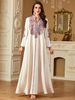 ng2510292 4221 Middle Eastern Cross-border Robe Muslim Elegant Sequin Embroidered Dress Arab Dubai New Style_ecoleips.com