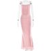 2025 Style Spring Summer Temperament Women's Long Skirt New Fashionable And Sexy Backless Pleated Suspender Dress_ecoleips.com