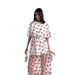 2025 2025 New Sexy Women's Long Style Love Mesh Splicing Loose Short Sleeve T-Shirt Dress_ecoleips.com