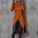 Voya Women's Versatile Commuting Style T-shirt For Spring And Summer, Round Neck And Extended Length, Hip Covering Top_ecoleips.com