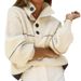 Women's Clothing Outerwear Loose Striped Turtleneck Knitted Sweater_ecoleips.com