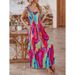 New European And American 2025 Summer Loose Casual Suspenders Sleeveless Printed Dress For Women_ecoleips.com