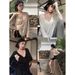 Thin Perspective Long Sleeved T-shirt For Women's Summer Loose Casual Korean Base Sun Protection Cover Up Top For Women_ecoleips.com