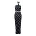 2025 Summer New Elegant Polka Dot Print Crop Top Vest And Skirt Two-Piece Set_ecoleips.com